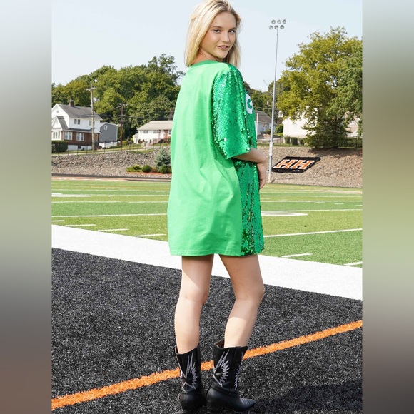 Game Day Sequin T-Shirt Dress - Picture 3 of 3